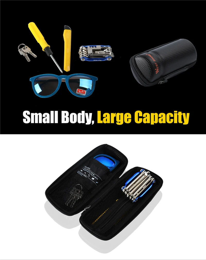 🚴 WEST BIKING Bike Tool Capsule – Bottle Cage Storage for Repair Kit, Keys & Cycling Essentials
