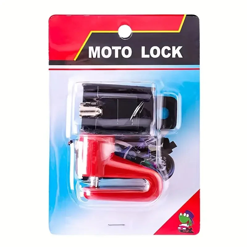 🔒 Motorcycle Disc Brake Lock – Heavy-Duty Anti-Theft Security for Bikes & Motorcycles | No Battery Needed | 2 Keys Included
