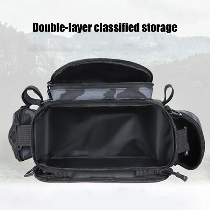 ProCatch™ Fishing Tackle Shoulder Bag 🎣 – Portable Rod Holder & Outdoor Gear Organizer