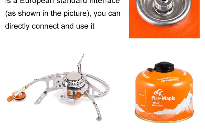 🔥 Portable Folding Camping Gas Stove – 3500W Outdoor Cooking Burner for Hiking, Backpacking & Picnic