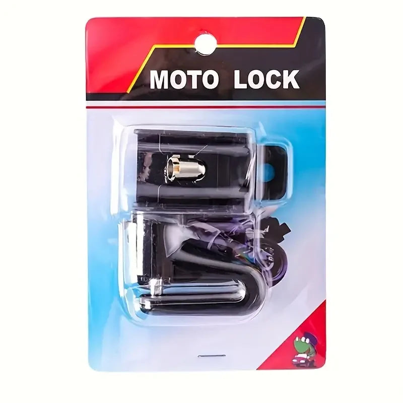 🔒 Motorcycle Disc Brake Lock – Heavy-Duty Anti-Theft Security for Bikes & Motorcycles | No Battery Needed | 2 Keys Included