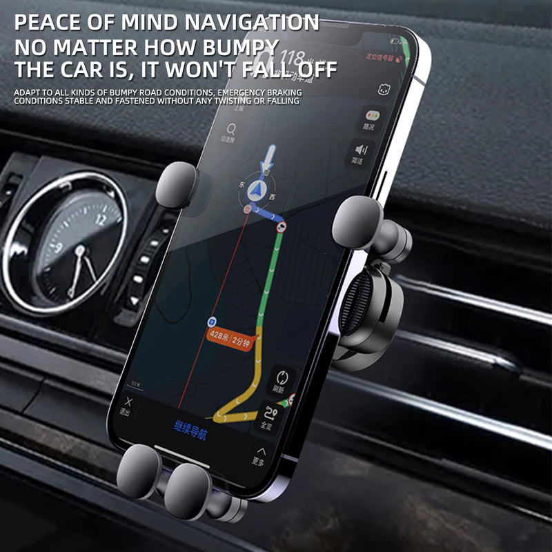 Universal Gravity Car Phone Holder for 4.7-7 Inch Phones 🚗📱 - Shockproof Air Vent Mount