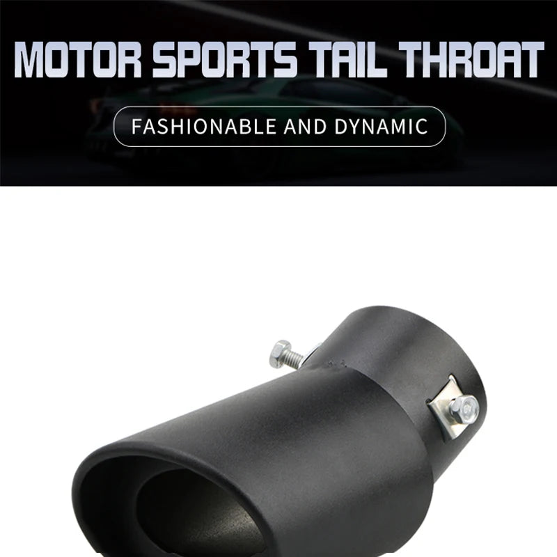 2.5" Stainless Steel Chrome Exhaust Tip for Cars - Universal Muffler Tailpipe Tip Upgrade