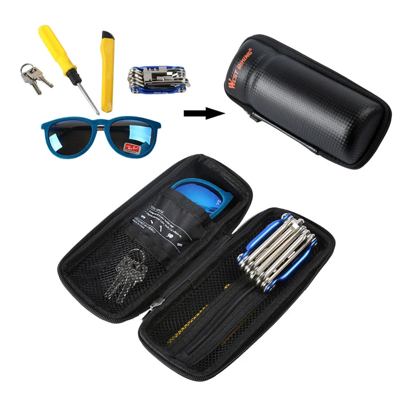 🚴 WEST BIKING Bike Tool Capsule – Bottle Cage Storage for Repair Kit, Keys & Cycling Essentials