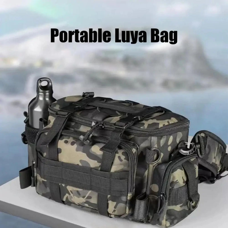 ProCatch™ Fishing Tackle Shoulder Bag 🎣 – Portable Rod Holder & Outdoor Gear Organizer