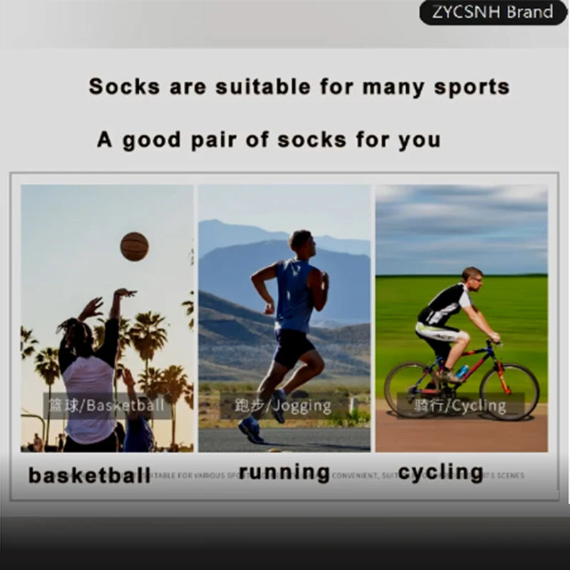 3 Pairs Non-Slip Quick-Drying Fitness & Running Socks for Men & Women - Basketball Training Socks 🏃‍♂️🏀