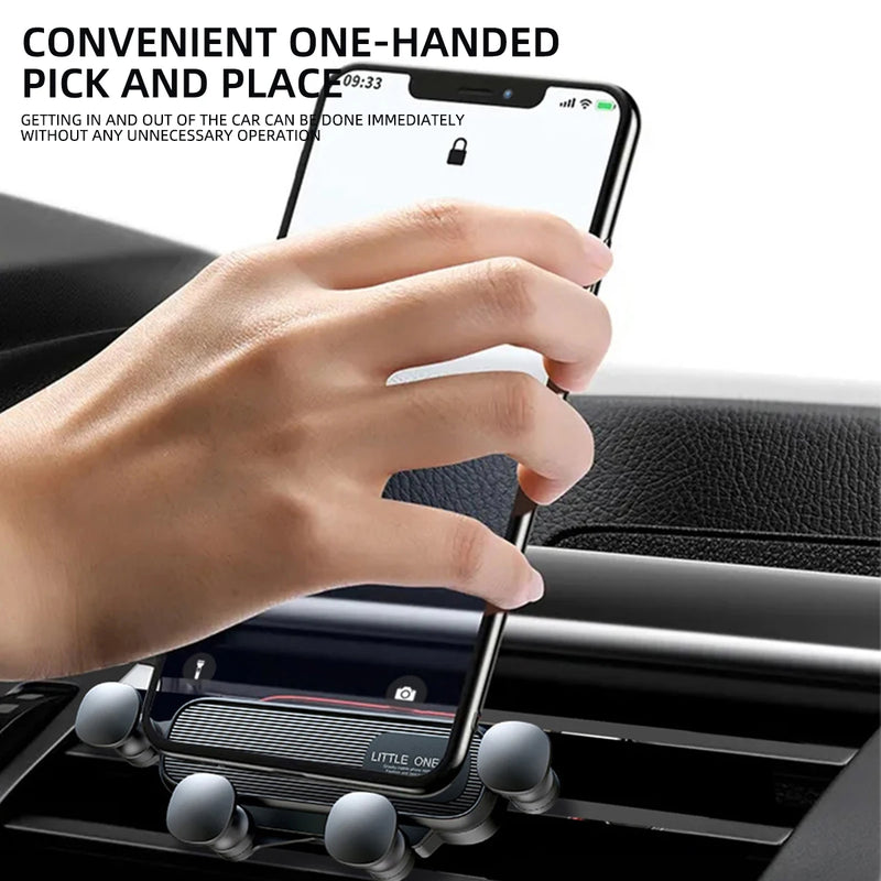 Universal Gravity Car Phone Holder for 4.7-7 Inch Phones 🚗📱 - Shockproof Air Vent Mount