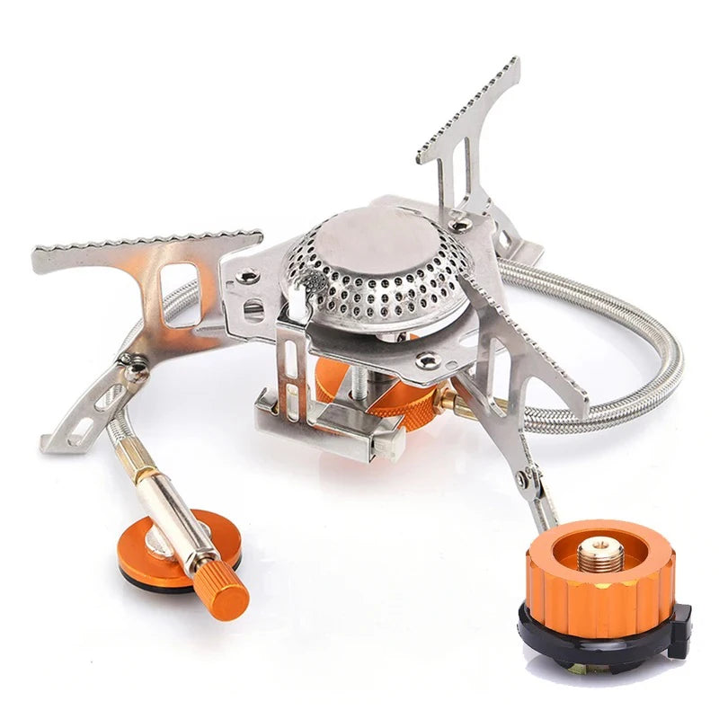 🔥 Portable Folding Camping Gas Stove – 3500W Outdoor Cooking Burner for Hiking, Backpacking & Picnic