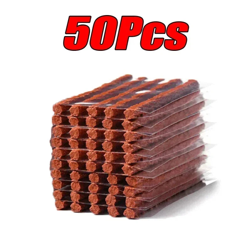 Universal 5-50Pc Tubeless Tire Repair Kit – Heavy Duty Puncture Plug Set for Car, Motorcycle, Truck, SUV & Off-Road Vehicles