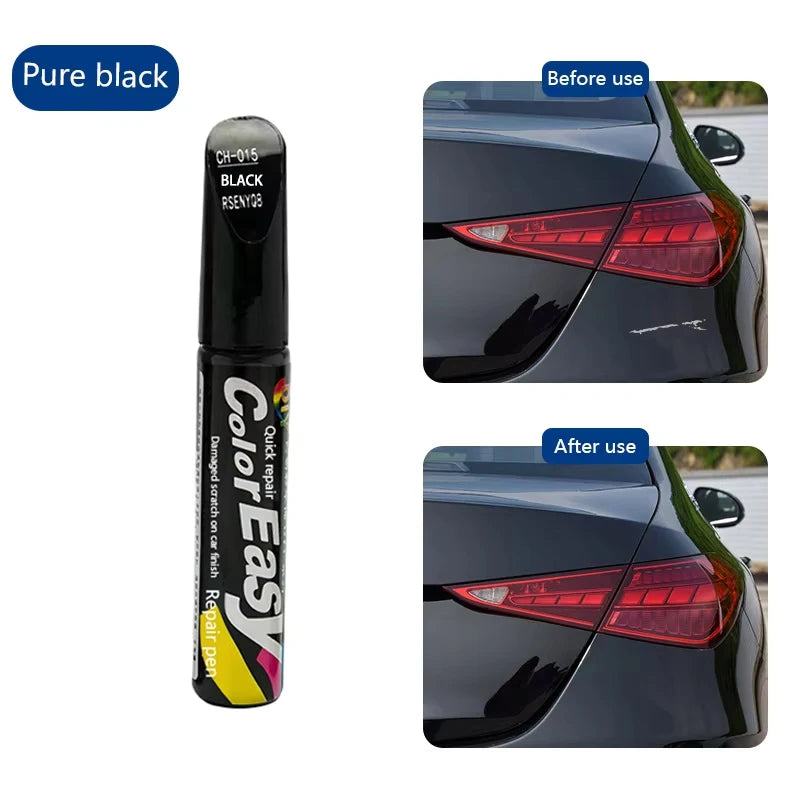 Car Scratch Repair Pen – Touch-Up Paint for Pearl White, Black, Silver Cars