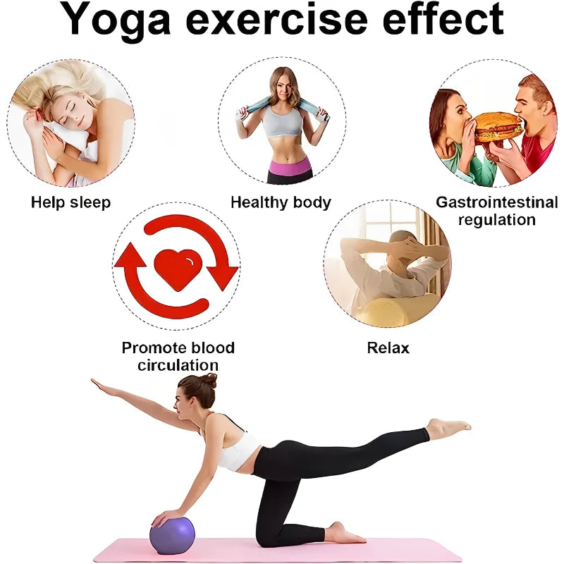 25CM Yoga Pilates Ball - Small Exercise & Therapy Balance Ball for Core Training 🧘‍♀️💪