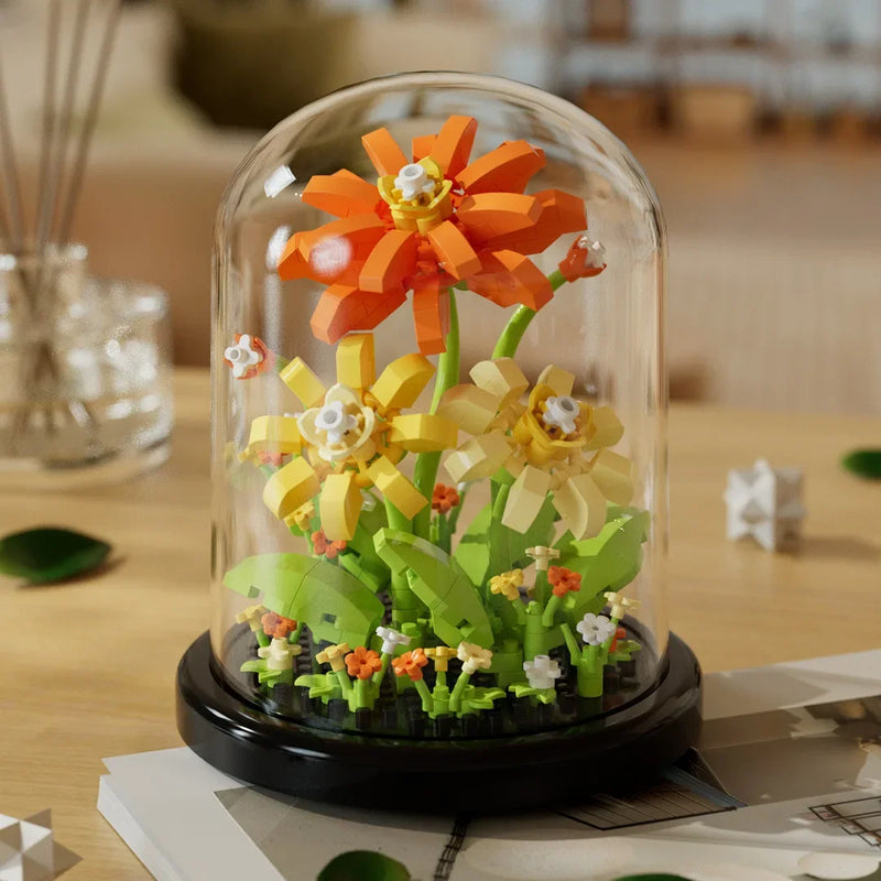 🌸 Flower Bouquet Bonsai Building Blocks Set – DIY Artificial Plant Toy for Kids & Home Decor 🌿