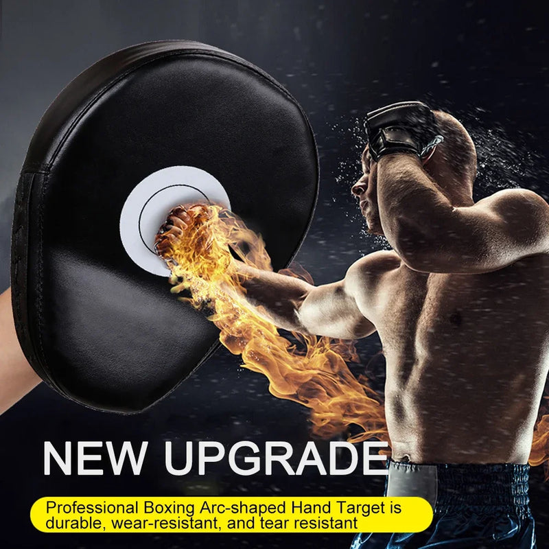 PU Leather Kickboxing Gloves & Punch Target Bag for MMA, Karate, Muay Thai & Sanda Training (Adults & Kids)