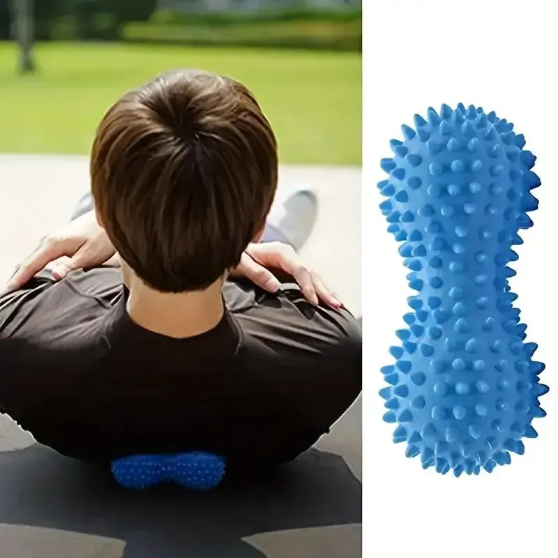 Peanut Spiky Massage Ball for Foot & Muscle Pain Relief 🌟 | Myofascial Roller for Stress & Relaxation