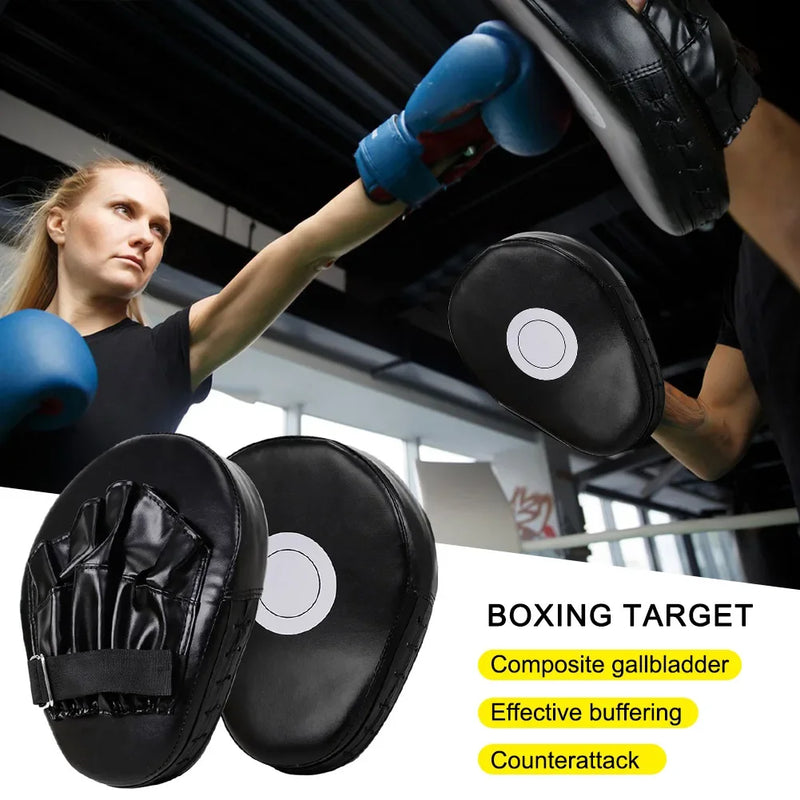 PU Leather Kickboxing Gloves & Punch Target Bag for MMA, Karate, Muay Thai & Sanda Training (Adults & Kids)