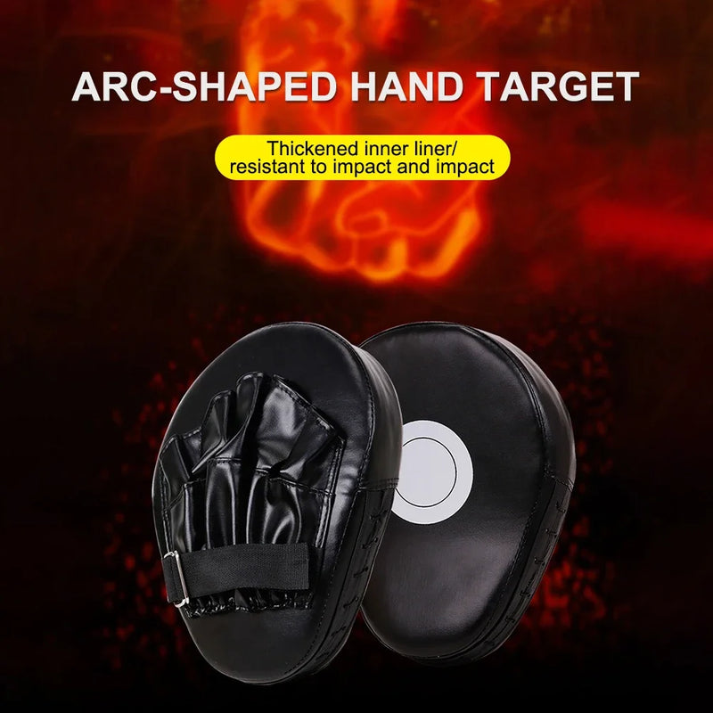 PU Leather Kickboxing Gloves & Punch Target Bag for MMA, Karate, Muay Thai & Sanda Training (Adults & Kids)