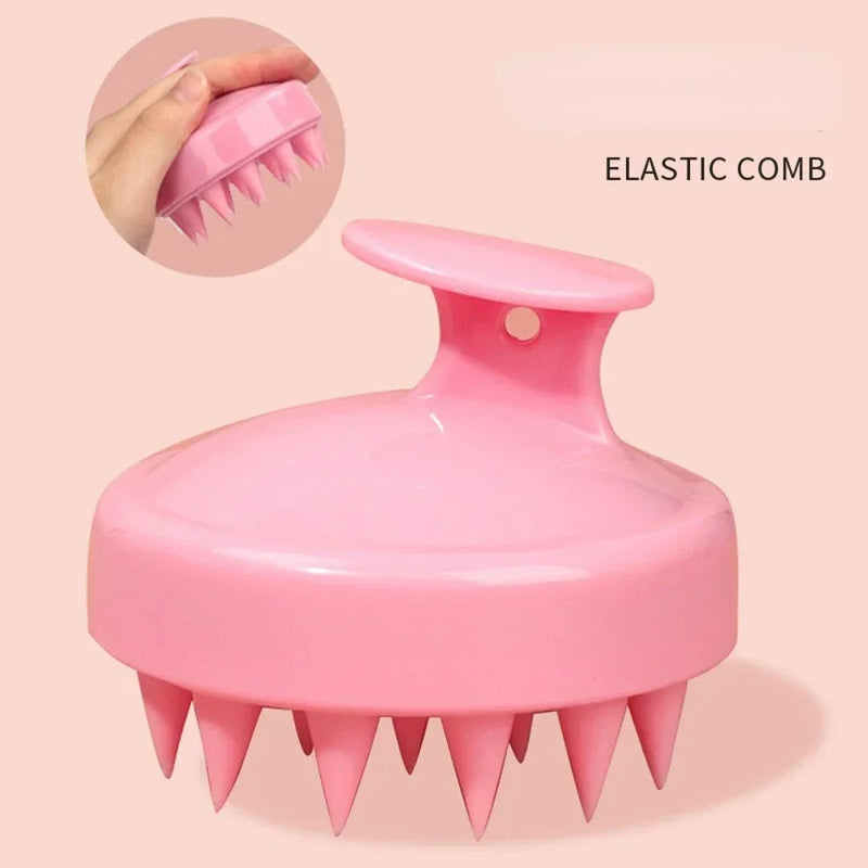 Silicone Scalp Massager Brush 🛁 | Hair Washing & Shampoo Scrubber for Healthy Scalp & Growth