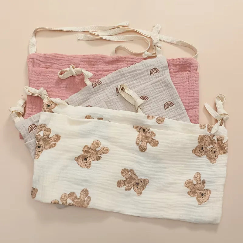 Baby Bedside Organizer 🍼 | Portable Diaper Caddy with Dual Pockets for Newborn Essentials