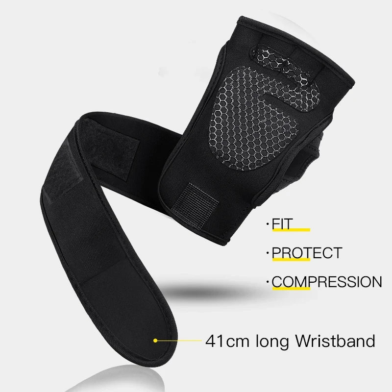 🔥 ProGrip™ Workout Gloves – Wrist Support & Palm Protection for Gym, Fitness, and Weightlifting 💪