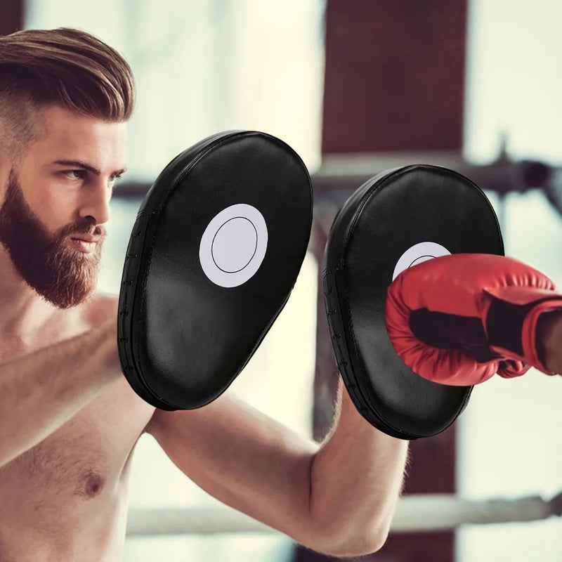 PU Leather Kickboxing Gloves & Punch Target Bag for MMA, Karate, Muay Thai & Sanda Training (Adults & Kids)