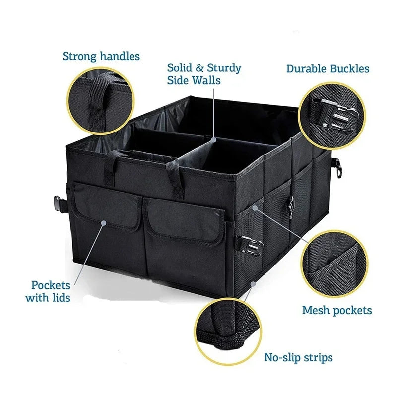 MaxCargo™ Collapsible Car Trunk Organizer – Heavy-Duty, Eco-Friendly Storage Box for SUVs, Trucks & Cars 🚗📦