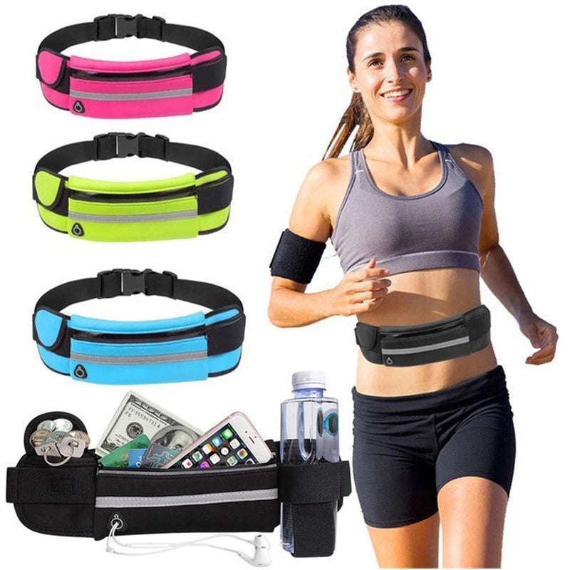 Running Waist Bag – Sports Fanny Pack for Women & Men 🏃‍♀️🏃‍♂️ | Phone Holder for Jogging, Gym, Cycling 🚴‍♀️