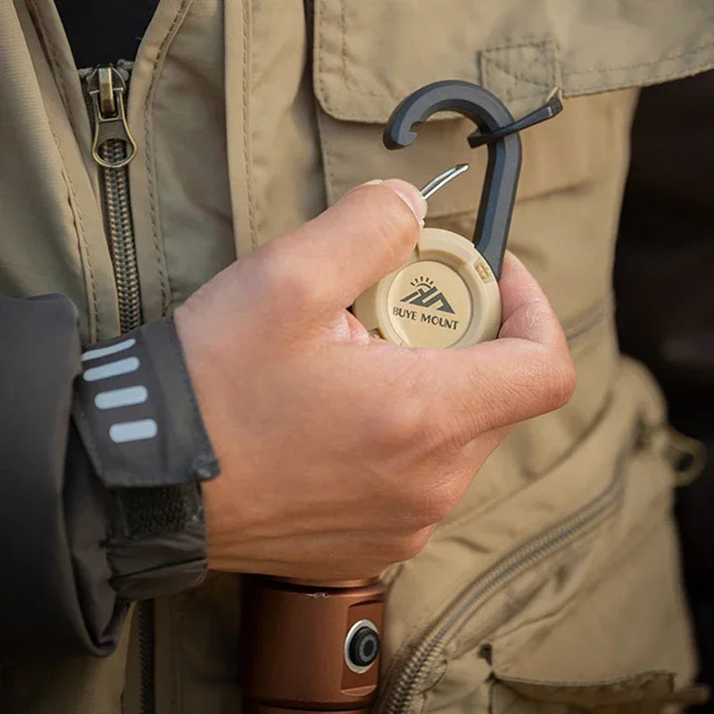 🔒 Heavy Duty Retractable Badge Reel with Carabiner – Steel Wire Keychain Holder for ID & Tools