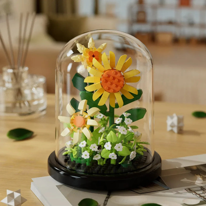 🌸 Flower Bouquet Bonsai Building Blocks Set – DIY Artificial Plant Toy for Kids & Home Decor 🌿