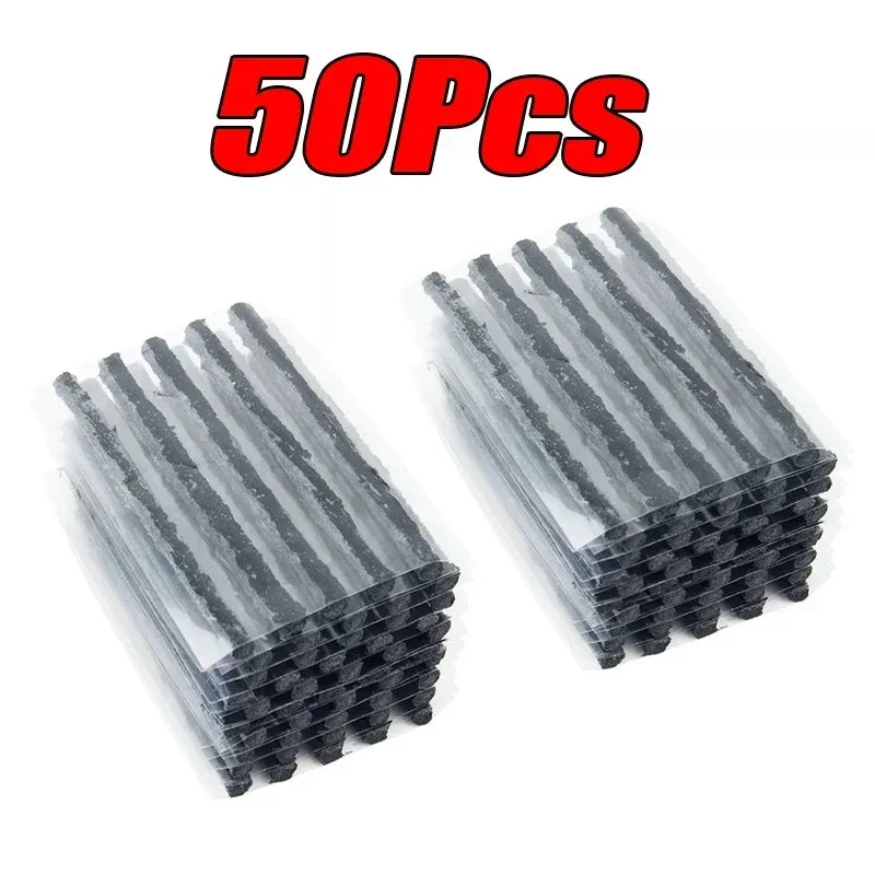 Universal 5-50Pc Tubeless Tire Repair Kit – Heavy Duty Puncture Plug Set for Car, Motorcycle, Truck, SUV & Off-Road Vehicles