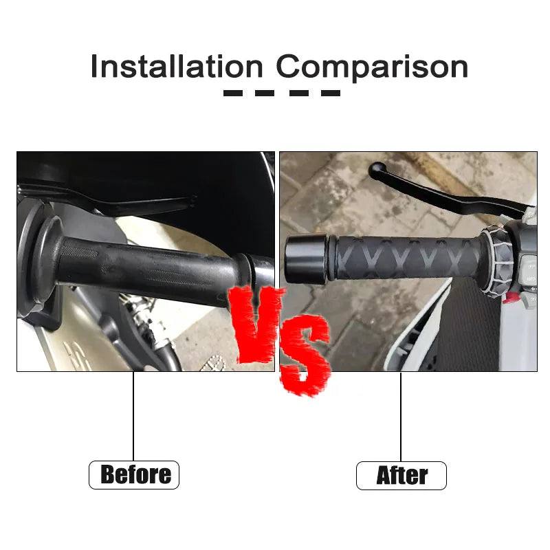 🔥 BMW GS Series Heat Shrink Grip Covers – R1250GS / R1200GS / F750GS / F850GS / F900R | Non-Slip Rubber Handlebar Wrap 🏍️💪