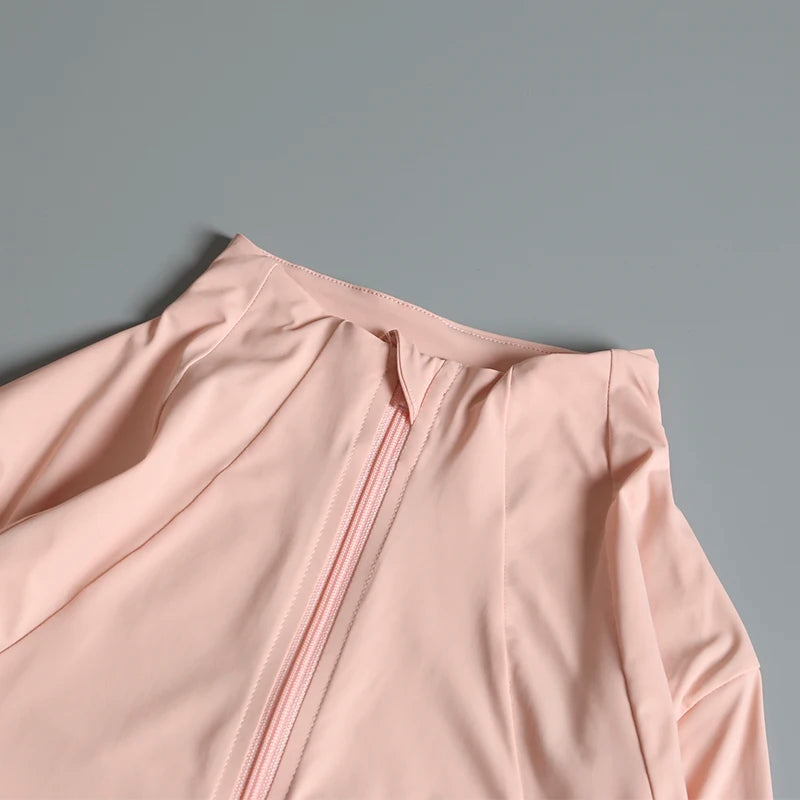 Women's Yoga Jacket – Stand Collar, Long Sleeve, High Stretch Workout Top 🧘‍♀️💪
