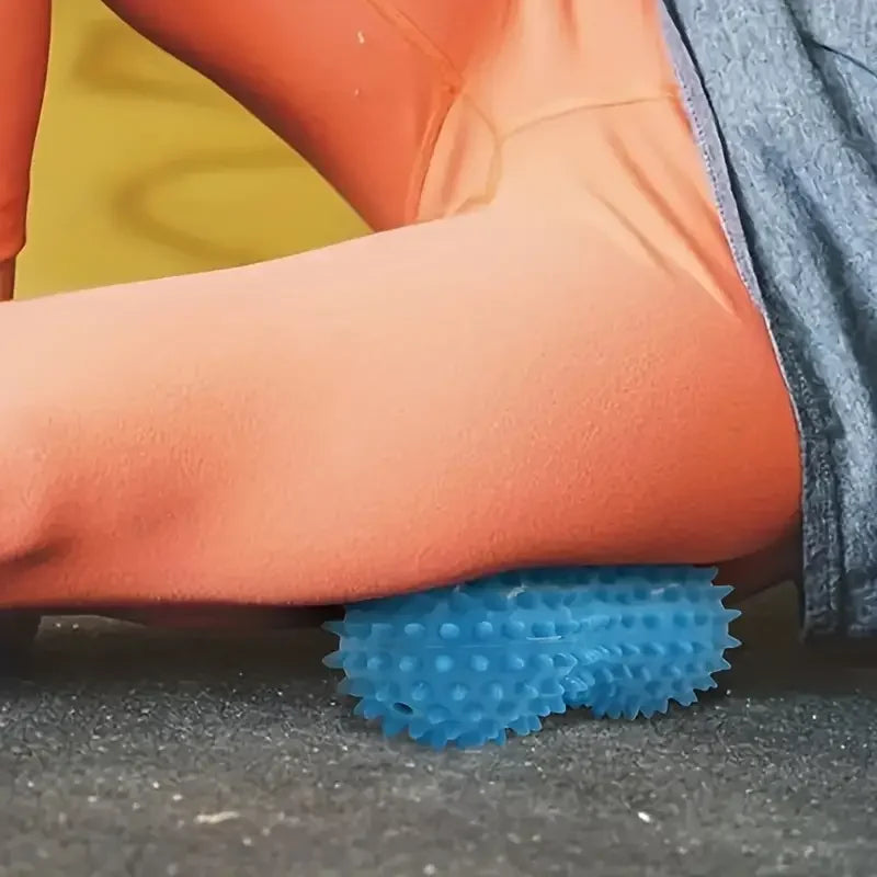 Peanut Spiky Massage Ball for Foot & Muscle Pain Relief 🌟 | Myofascial Roller for Stress & Relaxation