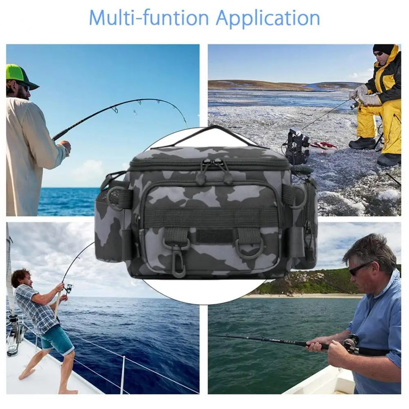 ProCatch™ Fishing Tackle Shoulder Bag 🎣 – Portable Rod Holder & Outdoor Gear Organizer