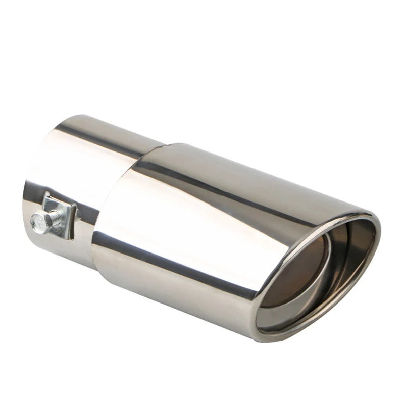 2.5" Stainless Steel Chrome Exhaust Tip for Cars - Universal Muffler Tailpipe Tip Upgrade