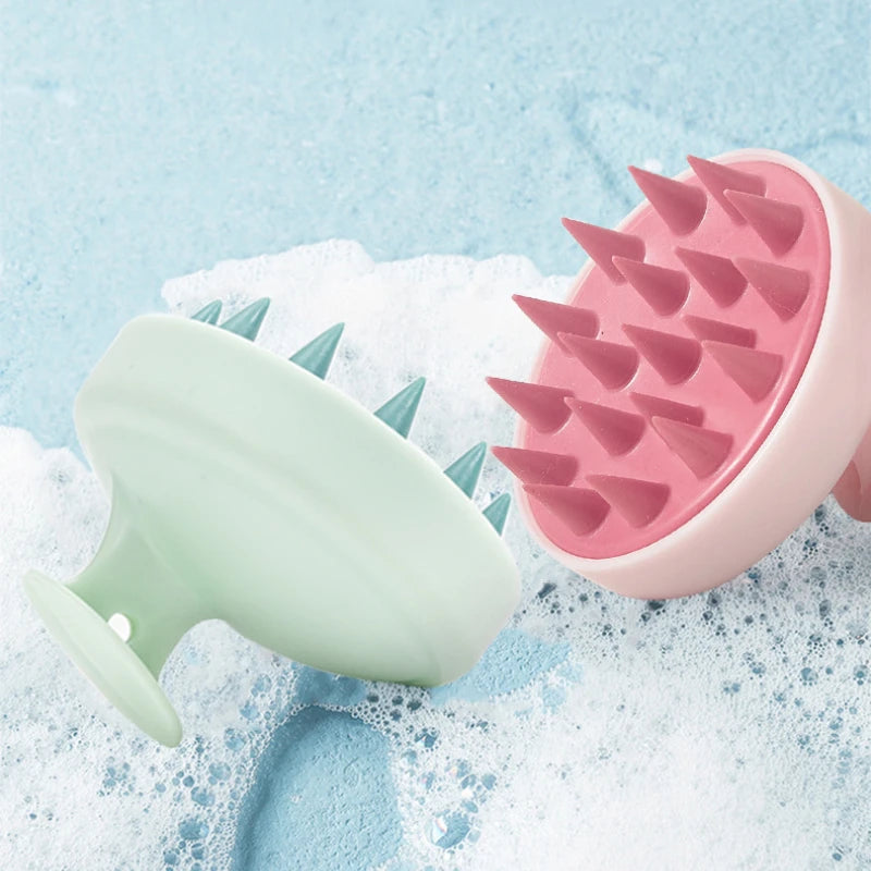 Silicone Scalp Massager Brush 🛁 | Hair Washing & Shampoo Scrubber for Healthy Scalp & Growth