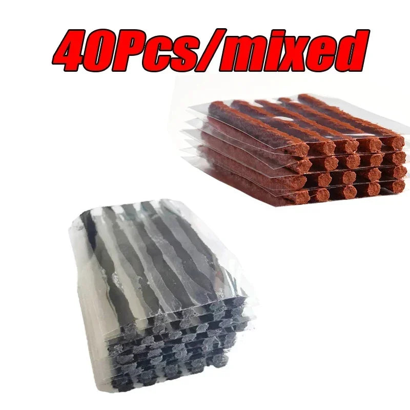 Universal 5-50Pc Tubeless Tire Repair Kit – Heavy Duty Puncture Plug Set for Car, Motorcycle, Truck, SUV & Off-Road Vehicles