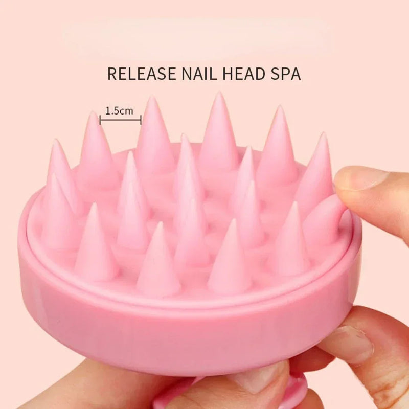 Silicone Scalp Massager Brush 🛁 | Hair Washing & Shampoo Scrubber for Healthy Scalp & Growth