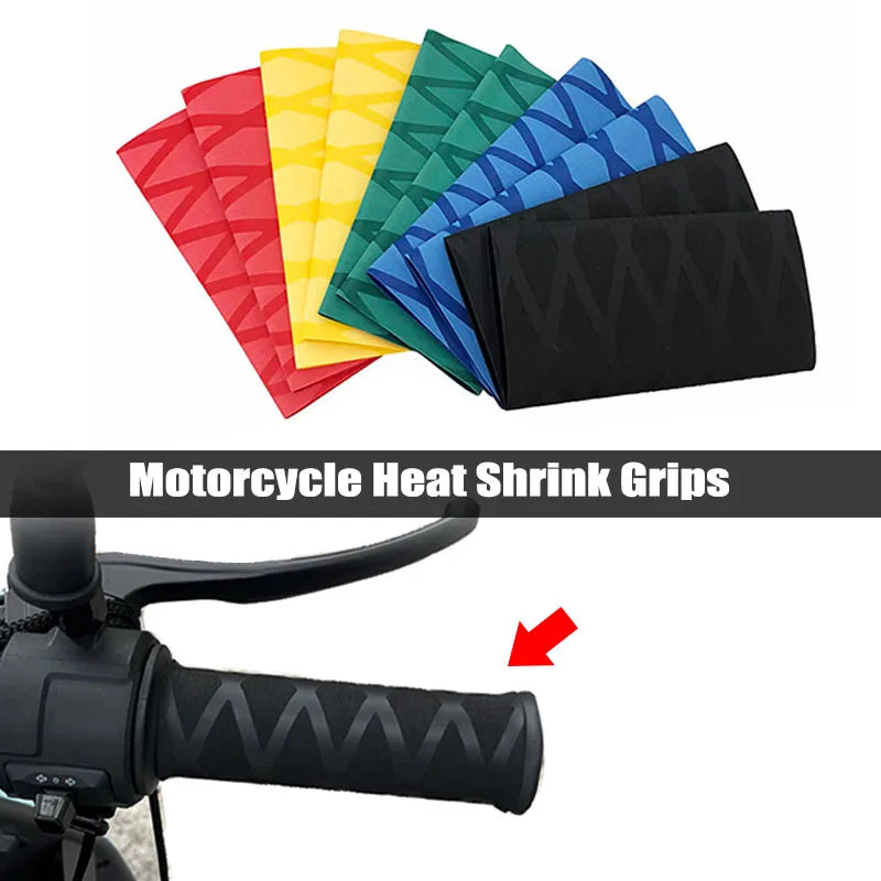 🔥 BMW GS Series Heat Shrink Grip Covers – R1250GS / R1200GS / F750GS / F850GS / F900R | Non-Slip Rubber Handlebar Wrap 🏍️💪