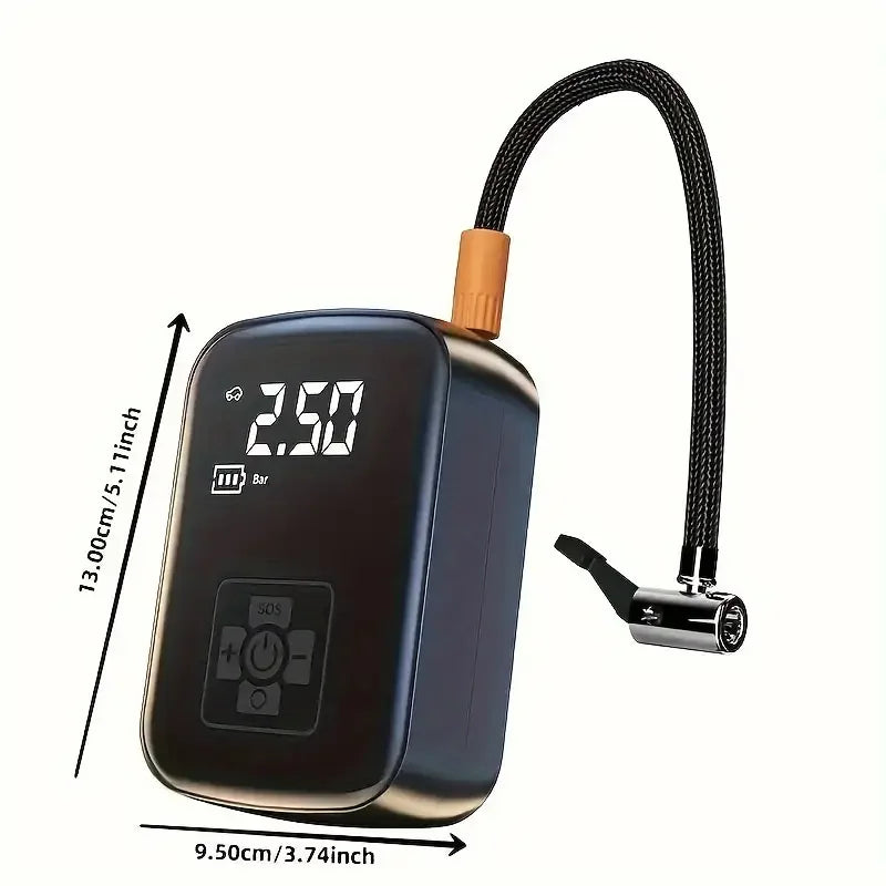 Wireless Car Air Compressor Tire Inflator Pump for Car, Motorcycle, Bicycle & Boat 🚗🏍️🚴‍♂️