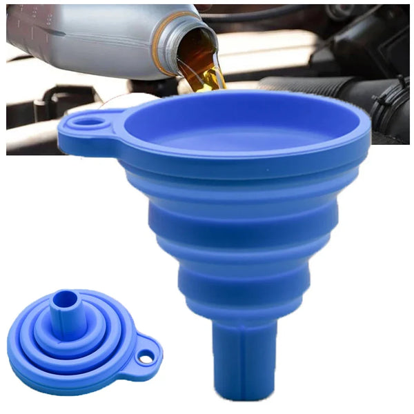 🌟 Universal Silicone Foldable Car Engine Funnel – Portable Auto Fluid Change Funnel for Oil & Washer Fluid 🚗