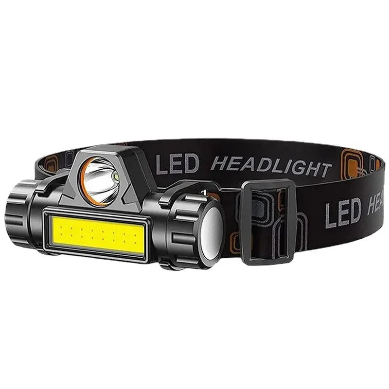 🔥 Ultra Bright COB LED Rechargeable Headlamp – USB Magnetic & Waterproof Head Torch for Outdoor, Fishing & Camping