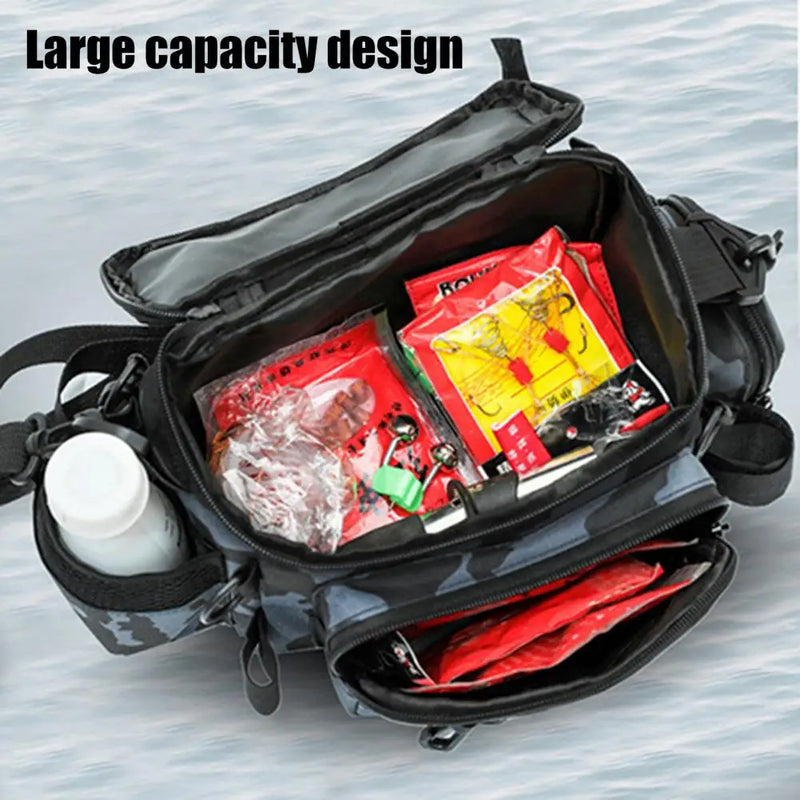 ProCatch™ Fishing Tackle Shoulder Bag 🎣 – Portable Rod Holder & Outdoor Gear Organizer