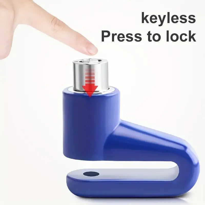 🔒 Motorcycle Disc Brake Lock – Heavy-Duty Anti-Theft Security for Bikes & Motorcycles | No Battery Needed | 2 Keys Included