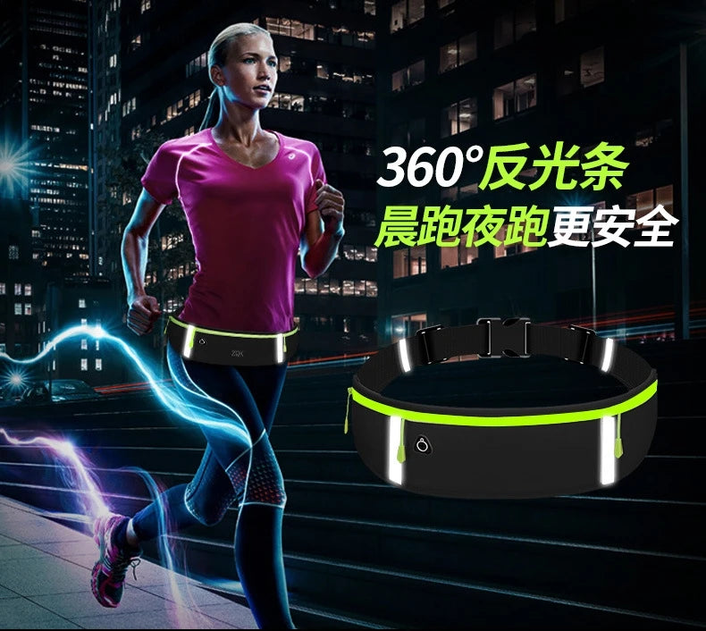 Ultra-Slim Waterproof Running Phone Belt | Invisible Sports Waist Pouch