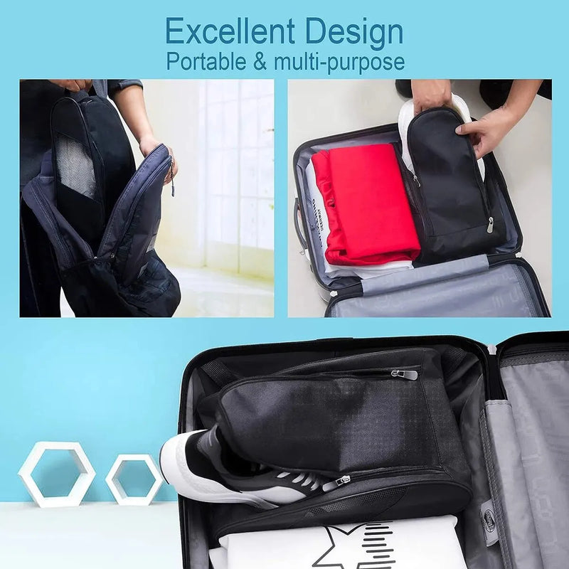 Portable Sports Shoe Bag 🏈⚽ – Waterproof Football, Golf & Basketball Boot Bag for Men, Women, Boys & Girls