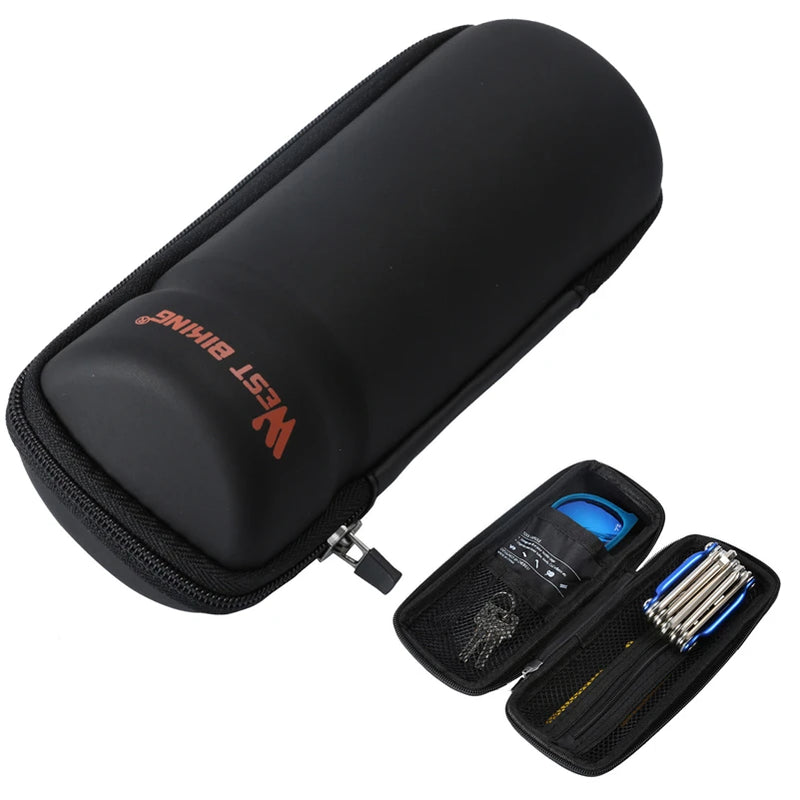 🚴 WEST BIKING Bike Tool Capsule – Bottle Cage Storage for Repair Kit, Keys & Cycling Essentials