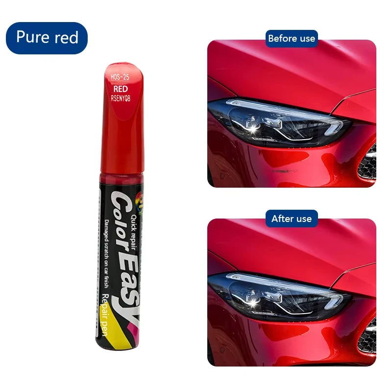 Car Scratch Repair Pen – Touch-Up Paint for Pearl White, Black, Silver Cars