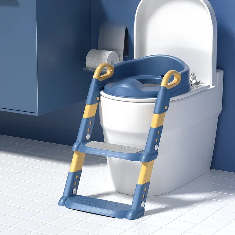 Children’s Potty Training Seat with Step Ladder 🚽👶 | Foldable Toddler Toilet Trainer for Boys & Girls