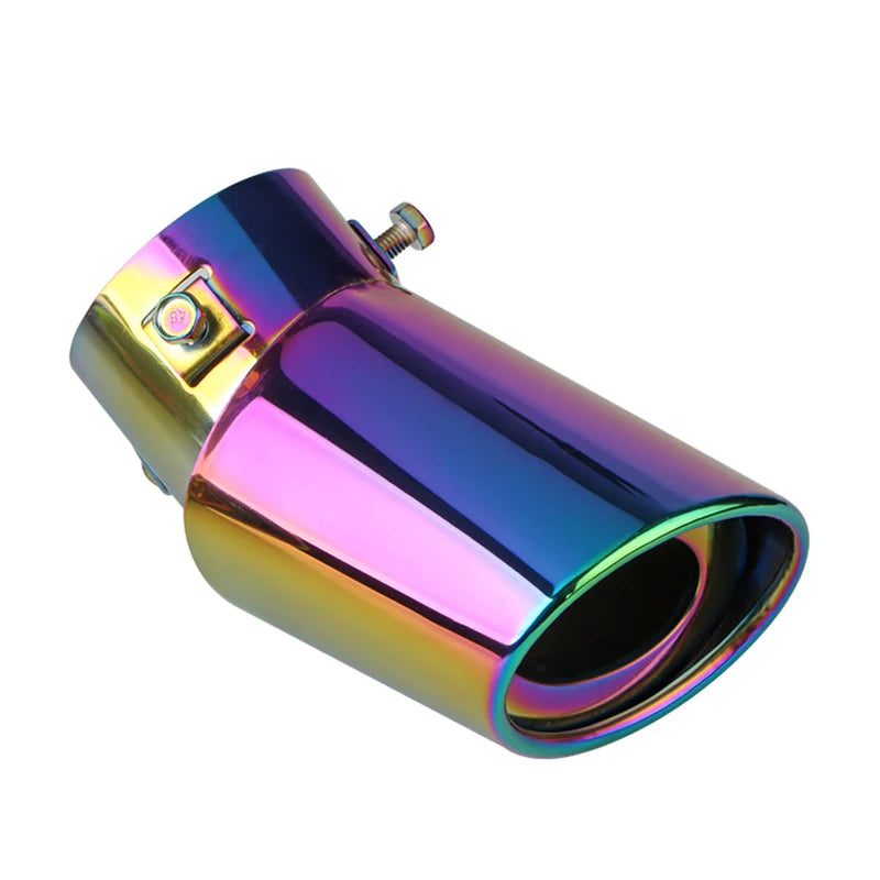 2.5" Stainless Steel Chrome Exhaust Tip for Cars - Universal Muffler Tailpipe Tip Upgrade