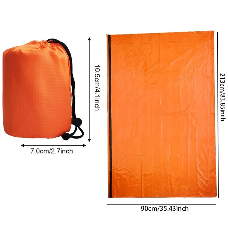 Emergency Mylar Thermal Sleeping Bag – Ultra Waterproof, Lightweight Survival Blanket for Camping & Hiking